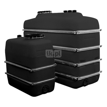 BWT Zbiornik magazynowy czarny z PE 2000 l - [wymagany kołnierz gwint 2" z uszczelką do zbiornika PE]