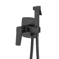 Bateria Malaga, bidetowa, podtynkowa, ścienna, black