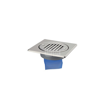 Kratka podłogowa wykonana z stali nierdzewnej z membraną 150x150mm