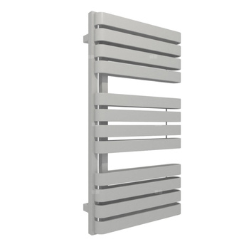 Grzejnik elektryczny TERMA WARP S 500 x 915 mm, kolor diamentowe srebro, moc 600 W, podłączenie E1, kabel prosty bez wtyczki z maskownicą