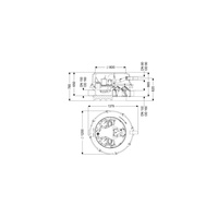MODUŁ TECHNICZNY DUO ECOLIFT XL POMPY 400V SPF4500-S1 z automatyczną klapą zwrotną do ścieków szarych do zabudowy w ziemi lub płycie betonowej