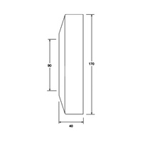 Rozeta maskująca 90mm