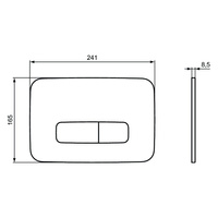 OLEAS PRZYCISK SPŁUKUJĄCY P3 BIAŁY