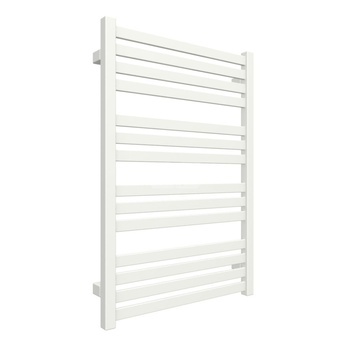 Grzejnik elektryczny TERMA MARLIN 530 x 780 mm, kolor biały drogowy RAL9016, moc 400 W, podłączenie E8, kabel spiralny z wtyczką biały