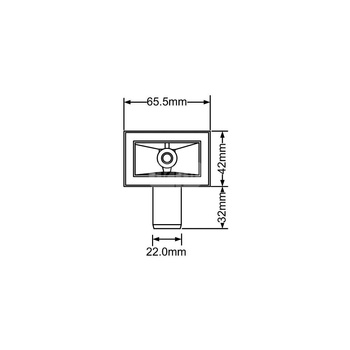 Odpływ prostokątny z komory zlewozmywaka
