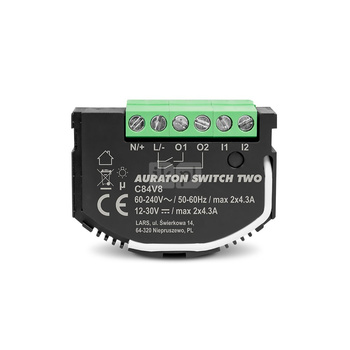 AURATON Switch TWO - 2 kanałowy moduł wykonawczy