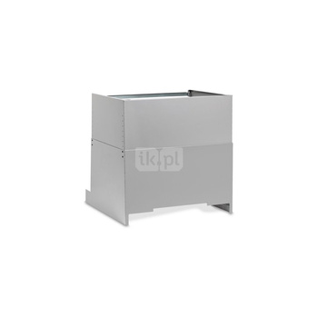 MS1 maskownica do instalacji hydraulicznej nad pompą ciepła o regulowanej wysokości co 25 mm, wysokość maskownicy od 42 cm do 62 cm, kolor srebrny