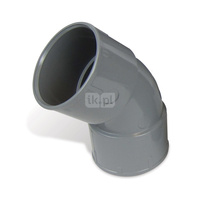 Łuk PVC 45° M/F i F/F fi 60mm