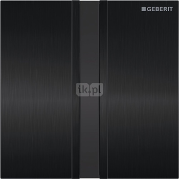 Zawór spłukujący Geberit do pisuaru, zasilanie bateryjne, Typ 50, chrom szczotk., czarny chrom