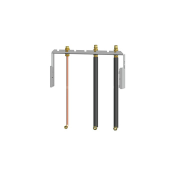 Rama montażowa z kompletem zaworów wyjście centralne