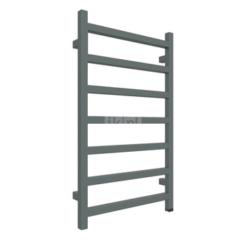 Grzejnik elektryczny TERMA SIMPLE ONE 500 x 840 mm, kolor metaliczny szary, moc 300 W, podłączenie E8, kabel prosty bez wtyczki 1,5m czarny