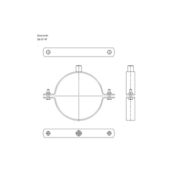 Obejma mocująca masywna NICZUK DN 219-225 mm 8