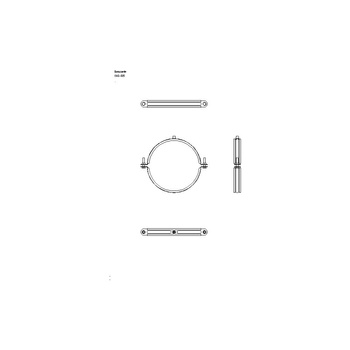Obejma mocująca NICZUK UWG 225 mm (ocynk galwaniczny)