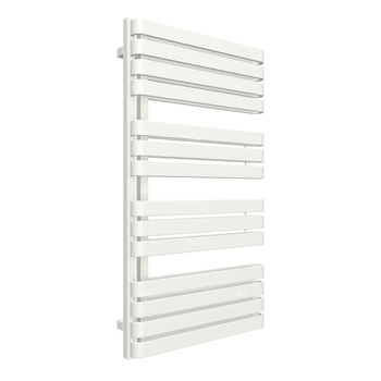 Grzejnik elektryczny TERMA WARP S 600 x 1110 mm, kolor biała ściana, moc 800 W, podłączenie E1, kabel prosty bez wtyczki z maskownicą