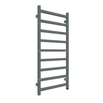 Grzejnik elektryczny TERMA SIMPLE ONE 500 x 1080 mm, kolor metaliczny szary, moc 400 W, podłączenie E8, kabel spiralny z wtyczką