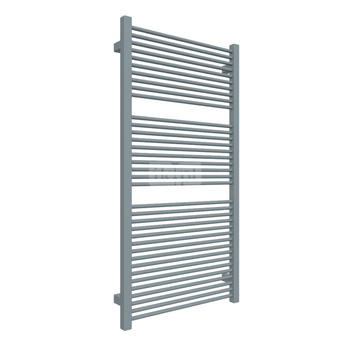 Grzejnik elektryczny TERMA MIKE 530 x 1035 mm, kolor szafir anodowy, moc 600 W, podłączenie E8, kabel prosty bez wtyczki z maskownicą czarny