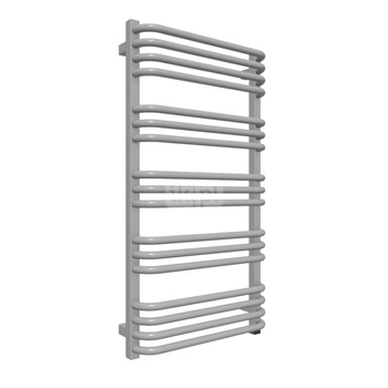 Grzejnik elektryczny TERMA ALEX ONE 500 x 760 mm, kolor jasne aluminium RAL9006, moc 400 W, podłączenie E8, kabel prosty bez wtyczki 1,5m srebrzysty