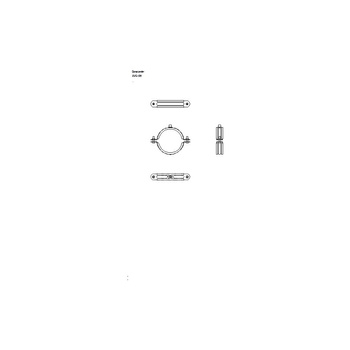 Obejma mocująca NICZUK UWG 100 mm (ocynk galwaniczny)