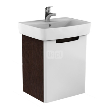 Koło Rekord szafka pod umywalkę, z jednymi drzwiami, B60cm, biały, lakierowany na wysoki połysk