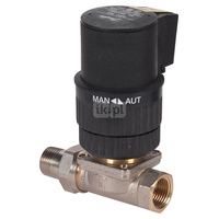 Zawór 2-drożny ze sterowaniem elektrycznym DANFOSS mosiądz, maksymalne ciśnienie 0.8 bar, maksymalna temperatura 120'C