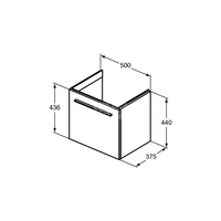 I.LIFE S SZAFKA UNIT 1 DRW 50CM NAT OAK