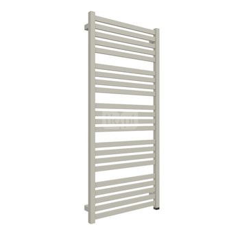 Grzejnik elektryczny TERMA MARLIN ONE 530 x 1185 mm, kolor metaliczny beż, moc 600 W, podłączenie E1, kabel prosty bez wtyczki 1,5m srebrzysty