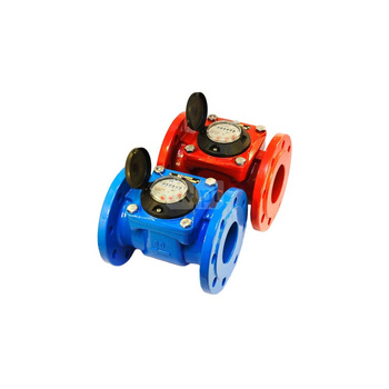 Wodomierz śrubowy MWN NUBIS, z poziomą osią wirnika, w wykonaniu IP65 do wody gorącej T130- przystosowany do optycznego lub indukcyjnego odczytu wskazań (Ti/Ir), MWN130 65 Nubis, IP65, R40, DN 65, kołnierz