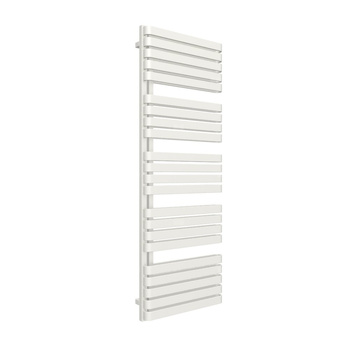 Grzejnik elektryczny TERMA WARP S 600 x 1695 mm, kolor biały drogowy RAL9016, moc 1200 W, podłączenie E1, kabel prosty bez wtyczki z maskownicą złocisty