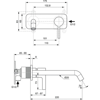 JOY BATERIA UMYWALKOWA B/IN 220 KIT2 MGN GRE