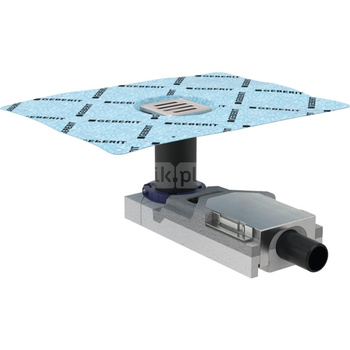 Odpływ podłogowy Geberit do prysznica, do wysokości jastrychu przy wpuście 65–90 mm: d=40mm