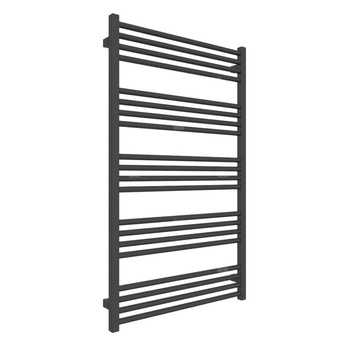 Grzejnik elektryczny TERMA FIONA 680 x 1140 mm, kolor czarny grafitowy RAL9011, moc 600 W, podłączenie E1, kabel spiralny z wtyczką