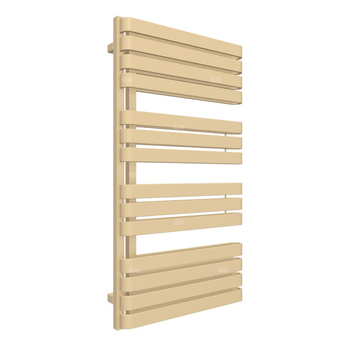 Grzejnik elektryczny TERMA WARP S 600 x 1110 mm, kolor kość słoniowa RAL1014, moc 800 W, podłączenie E1, kabel spiralny z wtyczką