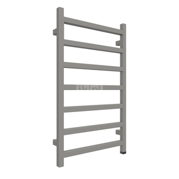 Grzejnik elektryczny TERMA SIMPLE ONE 500 x 840 mm, kolor grafit, moc 300 W, podłączenie E1, kabel prosty bez wtyczki 1,5m srebrzysty