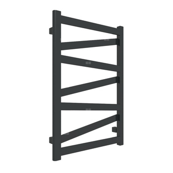 Grzejnik elektryczny TERMA VIPERA 500 x 750 mm, kolor czarny jak kruk RAL9005, moc 300 W, podłączenie E8, kabel spiralny z wtyczką