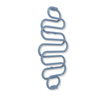 Grzejnik elektryczny TERMA PERŁA E 1360 x 500 mm, kolor szary gołębi RAL5014, moc 284 W, podłączenie EX, kabel spiralny z wtyczką