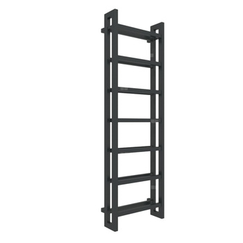 Grzejnik elektryczny TERMA STAND E 500 x 1610 mm, kolor czarny głęboki połysk RAL9005, moc 800 W, podłączenie E1, kabel prosty z wtyczką