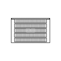 Konwektor Kermi Kon m. Str. Typ55 BH140x316x1400mm QN2514, weiß, 6bar, o. Abd., AB Uni.