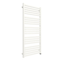 Grzejnik elektryczny TERMA MARLIN ONE 530 x 1185 mm, kolor biały drogowy RAL9016, moc 600 W, podłączenie E8, kabel spiralny z wtyczką 2,5m biały