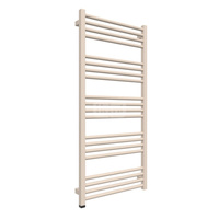 Grzejnik elektryczny TERMA FIONA ONE 530 x 1140 mm, kolor jasna kość słoniowa RAL1015, moc 600 W, podłączenie E8, kabel spiralny z wtyczką 2,5m srebrzysty