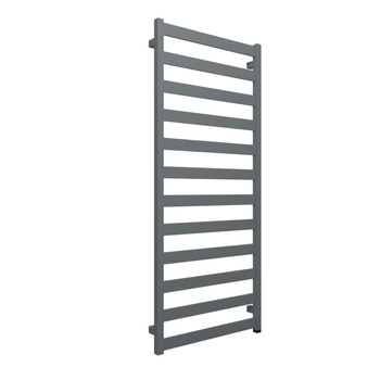 Grzejnik elektryczny TERMA VIVO ONE 1390 x 600 mm, kolor szary stalowy RAL7001, moc 600 W, podłączenie E8, kabel spiralny z wtyczką czarny