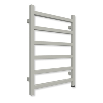 Grzejnik elektryczny TERMA SIMPLE ONE 720 x 500 mm, kolor specjalny - natura, moc 300 W, podłączenie E8, kabel prosty bez wtyczki szary