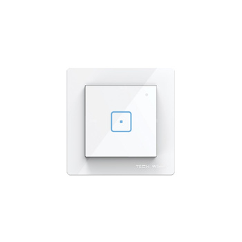 Włącznik jednopolowy FRAME FS-01m, komunikacja przewodowa Sinum SBUS, kolor Biały