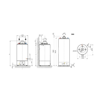 Gazowy pojemnościowy podgrzewacz wody SGA X 200 EE