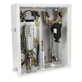 Moduł hydrauliczny do pomp ciepła AMB 760, z grzałką przepływową 6 kW, zaworem przełączającym USV, separatorem zanieczyszczeń ADS 160, przyłącza G1''