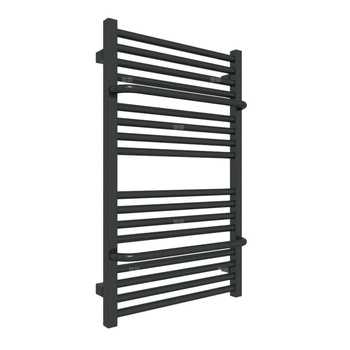 Grzejnik elektryczny TERMA LIMA 500 x 820 mm, kolor czarny głęboki połysk RAL9005, moc 400 W, podłączenie E8, kabel spiralny