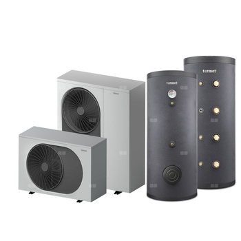 Pakiet 3 - Pompa ciepła powietrzna powietrze-woda monoblok TERMET Heat Gold 12 DC 8.2 kW 230 V + Zasobnik c.w.u. TERMET AQUA 300 + Zasobnik buforowy TERMET ENERGY 200