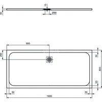 ULTRAFLAT S BRODZIK 180X80 JET BLK