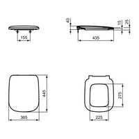 ESEDRA DESKA ZAWIASY METALOWE