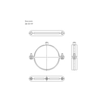 Obejma mocująca tryskaczowa NICZUK DN 157-163 mm 159-PP