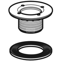 Kołnierz mocujący syfonu brodzikowego 62 z uszczelką